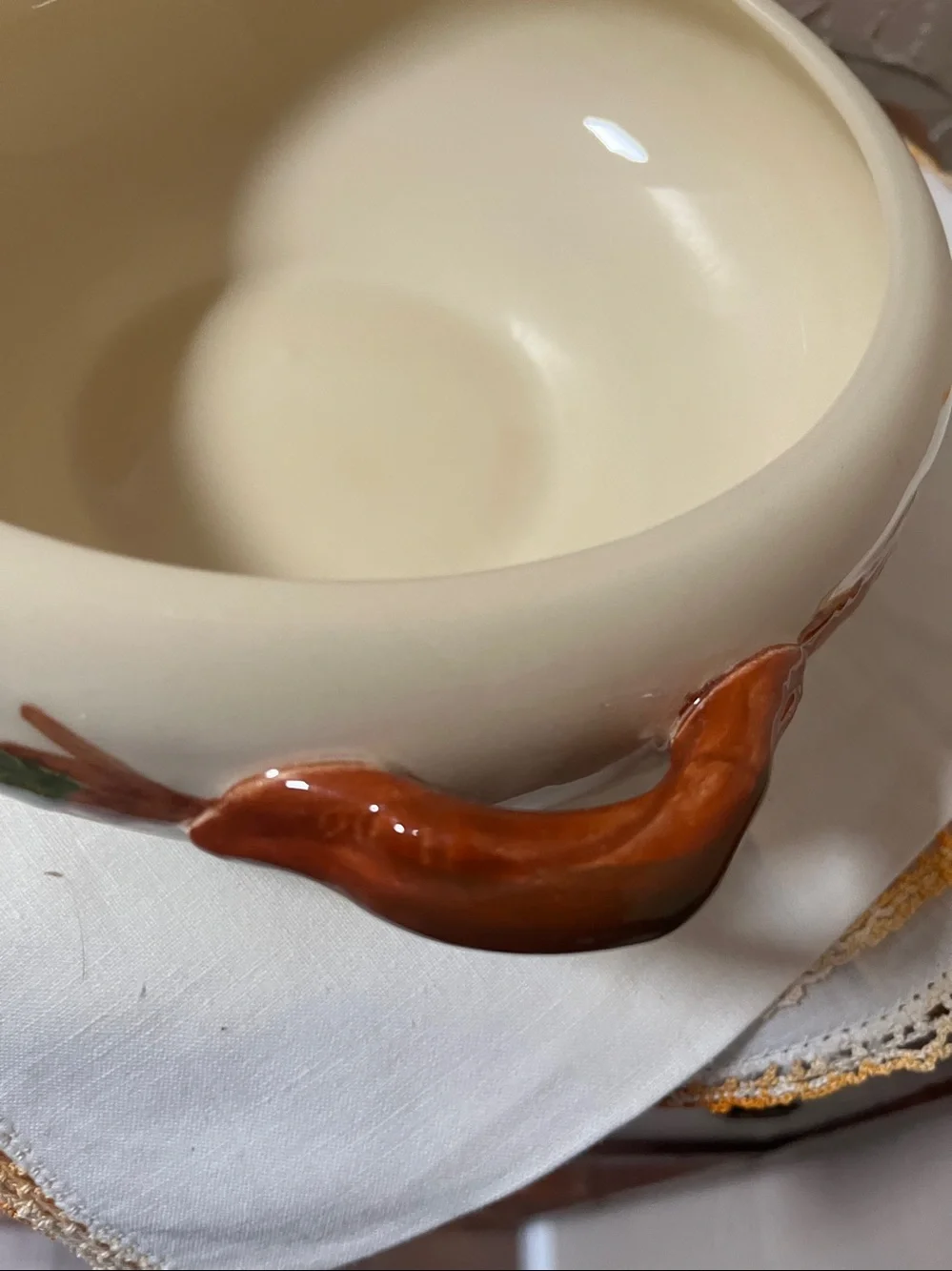 Franciscan Earthenware Apple Pattern Serving Bowl.